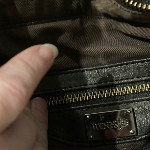 Treesje Black Leather Studded Rocker Bag ASO Jenny Humphrey - Picture 4 of 4